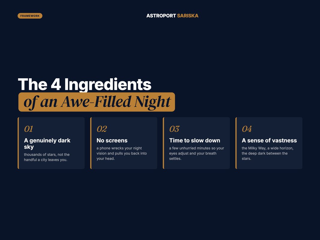 The four ingredients of an awe-filled night